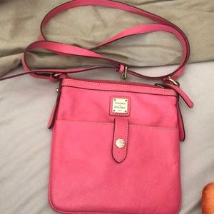Hot pink Dooney & Bourke crossbody purse